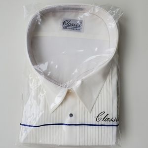 NEW ivory tuxedo shirt